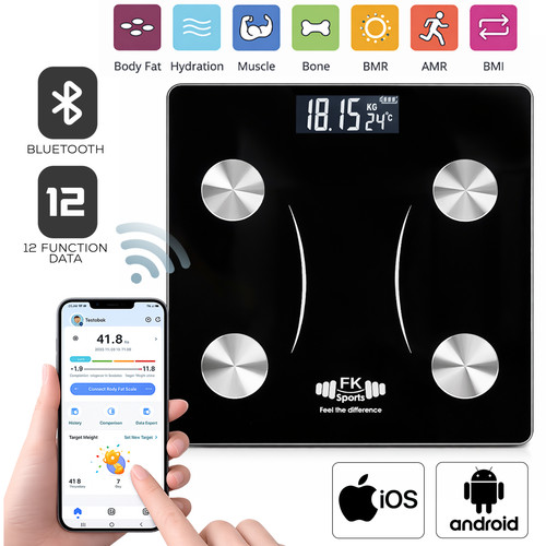 Digital 180kg bathroom scales - digital,
