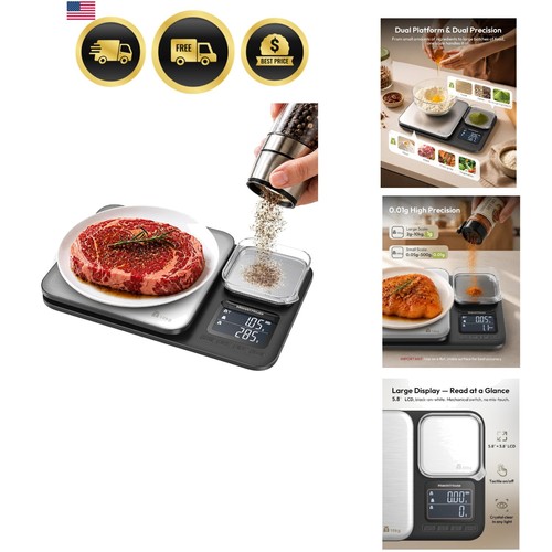 Dual platform kitchen scale - platform,