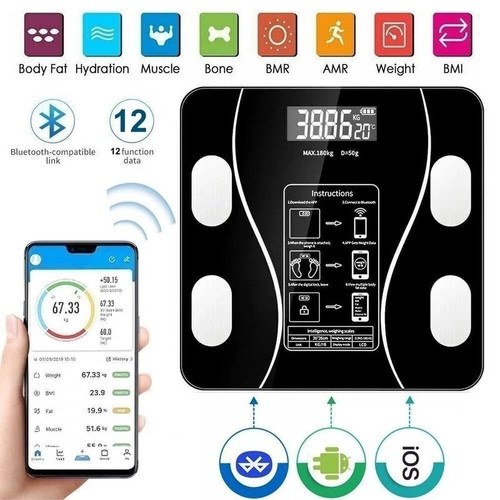 Digital 180kg bathroom scales - 180kg,