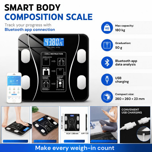 Smart digital bathroom scales - smart,